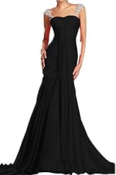 Beaded Lace Mermaid Spaghetti Strap Evening Dress/Prom Dress/Wedding Dress 