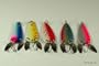 Lot of 5 New 3" Casting Spoon Fishing Lures with 2 Side Spoons on each - .88 Oz
