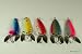 Lot of 5 New 3 Casting Spoon Fishing Lures with 2 Side Spoons on each - .88 Oz
