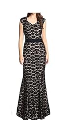 Sexy Nylon/Spandex Sleeveless Spring Fall Winter Floral Print Lace Cocktail Bodycon Dress/Evening Dress/Wedding Party Dress/Maxi Dress 