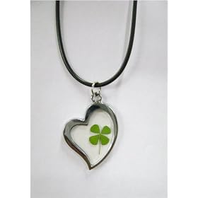 4 Leaf Clover Journey Heart Necklace