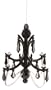 Kikkerland LED Chandelier Black