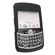 Clip On Rubber Coated Case for Blackberry Curve 8330, Black