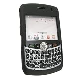 Clip On Rubber Coated Case for Blackberry Curve 8330, Black