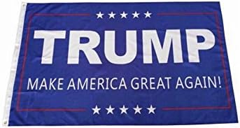 E4YOU 2pcs pack of Trump 3x5 Foot Flag Make America Great Again Donald for President USA