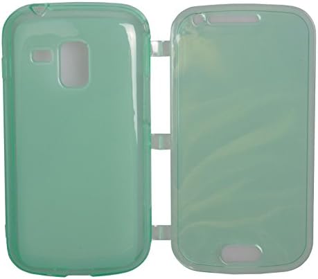 Einzige Slim Fit Flip Folding TPU Case for Samsung Galaxy S Duos S7562 / S Duos 2 S7582 with Free Universal Screen-stylus (Grass Green)