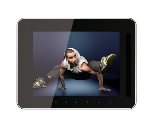 7 digitaler Bilderrahmen - JETZT NEU: DIGITAL PANEL MIT EINER AUFLÖSUNG VON 800x480 FÜR BRILLANTE BILDQUALITÄT - Bilder, Videos und Musik in einem! In elegantem Rahmen in Weiß / Weiss!