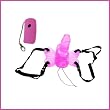 Butterfly Vibrator Strap on Remote Control Wireless Pink