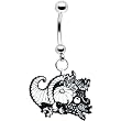 Thanksgiving Cornucopia Belly Ring