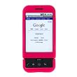 HTC Google G1/Dream Cell Phone Hot Pink Solid Protective Case Faceplate Cover + Free LiveMyLife Wristband