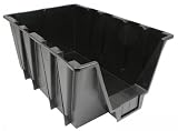 Garage Stacking Bin - Large - Set of 3 (Black) (10.35 H x 14.96 W x 23.62 D)