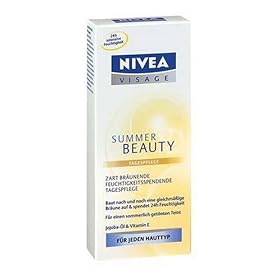 Nivea Visage Sunkissed Skin Moisturises and Lightly tans (50ml, Fair to Medium Skin Colour)