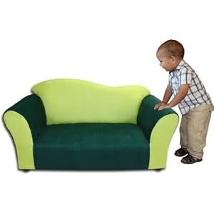 Fantasy Furniture Wave Sofa, Green