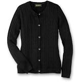 Long-Sleeve Cable-Knit Cardigan Sweater