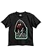 STAR WARS Little Boys' Hooded Champ Tee, Black, 7