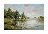 Aan De Waterkant IV by De Haan. Art Print Poster 27.5 inches width by 19.5 inches height. Highest Quality Art Poster Print