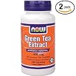 Now Foods Green Tea Extract, 400mg Capsules, 100-Count (Pack of 2)