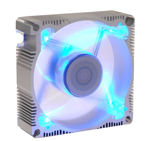 80mm Blue LED Aluminum Fan
