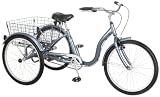 Schwinn Meridian Adult Tricycle, 24-Inch, Slate Blue