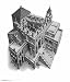 Ascending And Descending by Mc Escher - Fine Art Print / Poster - 11.00 x 14.00