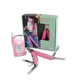 Threesixty Innovation GRSP325 Garden Angels Gardener's Radio Set, Pink by Garden Angels
