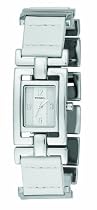 Fossil ES1983 Ladies Leather Link Bracelet Watch With White Dial