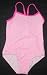Girls 1 PC Swimsuit XX Back Pink/Yellow Daisies