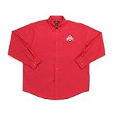 Antigua Ohio State University Matrix Mini Check Long Sleeve Shirt