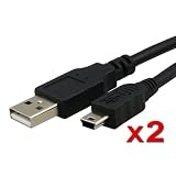 2x 6ft for Sony PS3 Controller USB Charger Cable Cord