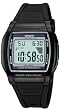 Casio Men's Illuminator W201-1AV Black Resin Quartz Watch with Digital Dial