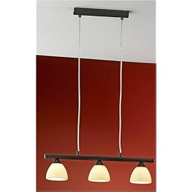 Eglo 88495A Kyra-1, Antique Brown Champagne, 3-Light Pendant Light Fixture by Eglo