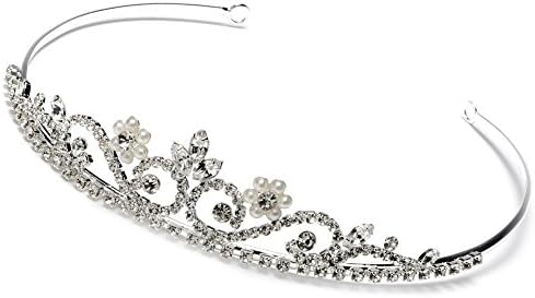 Elegant Bridal Designs Women's Crystal Bridal Tiara, Petite Wedding Headpiece for Bride or Flowergirl
