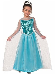 Princess Ice Crystal Child Dress Costume (Medium 8-10)