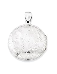 Sterling Silver 30mm Domed Riversible Round Locket. Metal Wt- 8.6g