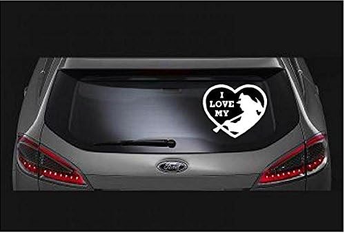 I Love My Fireman,custom Vinyl Decal/bumper Sticker for Windows,cars,trucks,macbooks.etc.#98103