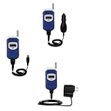 Deluxe Kit for the Motorola V260 includes a USB cable with Car and Wall Charger - Gomadic Brand w/ TipExchange Technology