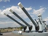 Guns on the USS North Carolina Battleship Memorial, Wilmington, North Carolina Photographic Poster Print