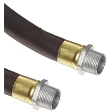 Goodyear EP Aggie Gas Rubber Petroleum Hose Assembly, NPT Male Connection