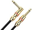 Monster Rock Angled to Straight 1/4'' Plugs Instrument Cable, 12 Feet