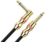 Monster Rock Angled to Straight 1/4'' Plugs Instrument Cable, 12 Feet