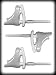 ice skate sucker Hard Candy Mold: 1 Count