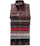 Traveler Long Sleeve Patterned Cotton Buttondown Sportshirt Big or Tall