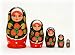 Khokhloma Russian Nesting Doll 5pc./4"