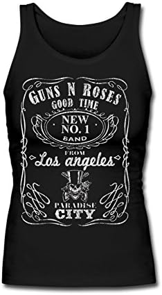 Guns N' Roses Popular Card Tank Top Tee Shirt for Women M Black
