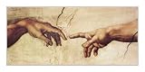 Michelangelo Creazione Di Adamo Hände Kunstdruck Druck
