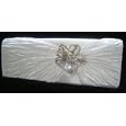 New Satin Diamante Crystal Clutch Bag Purse Evening Bridal'