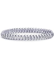 Diamond Swirl Tennis Bracelet