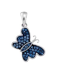 0.31CTW-DIA BUTTERFLY PENDANT