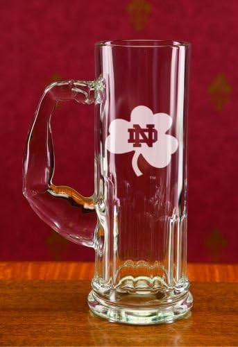 Notre Dame Fighting Irish Shamrock 20 Oz Deep Etched Muscle Mug
