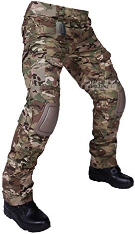 SEAKY Tactical Pants With Knee Pads Camping Hiking Hunting Military Uniform Combat Trousers Airsoft Knee Pads variety camouflage ACU CP AU FG (CP, M34)